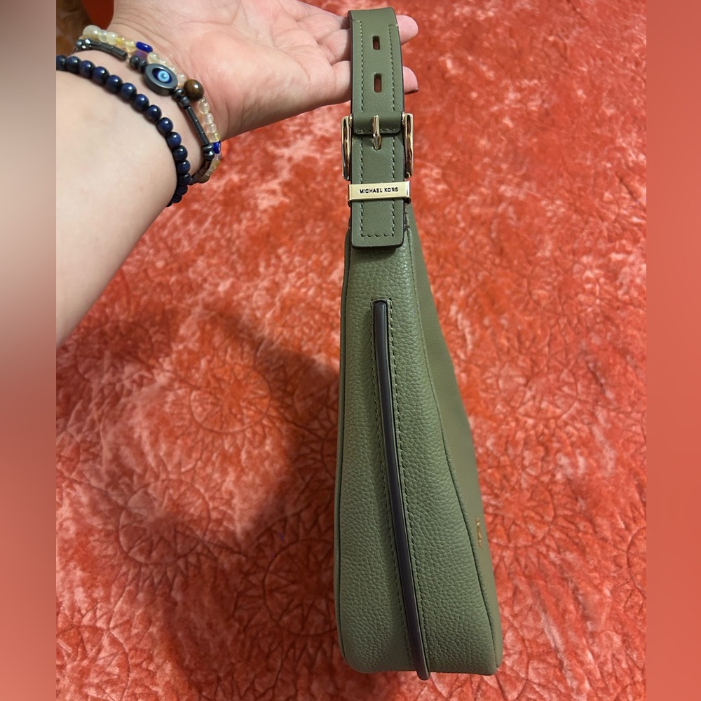Michael Kors Safari Green Nolita Small Hobo Bag - Picture 7 of 12